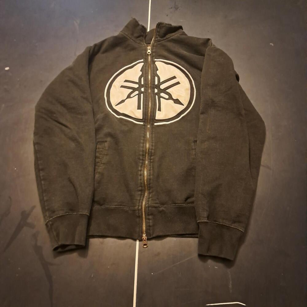 Men's Black and Brown Hoodie